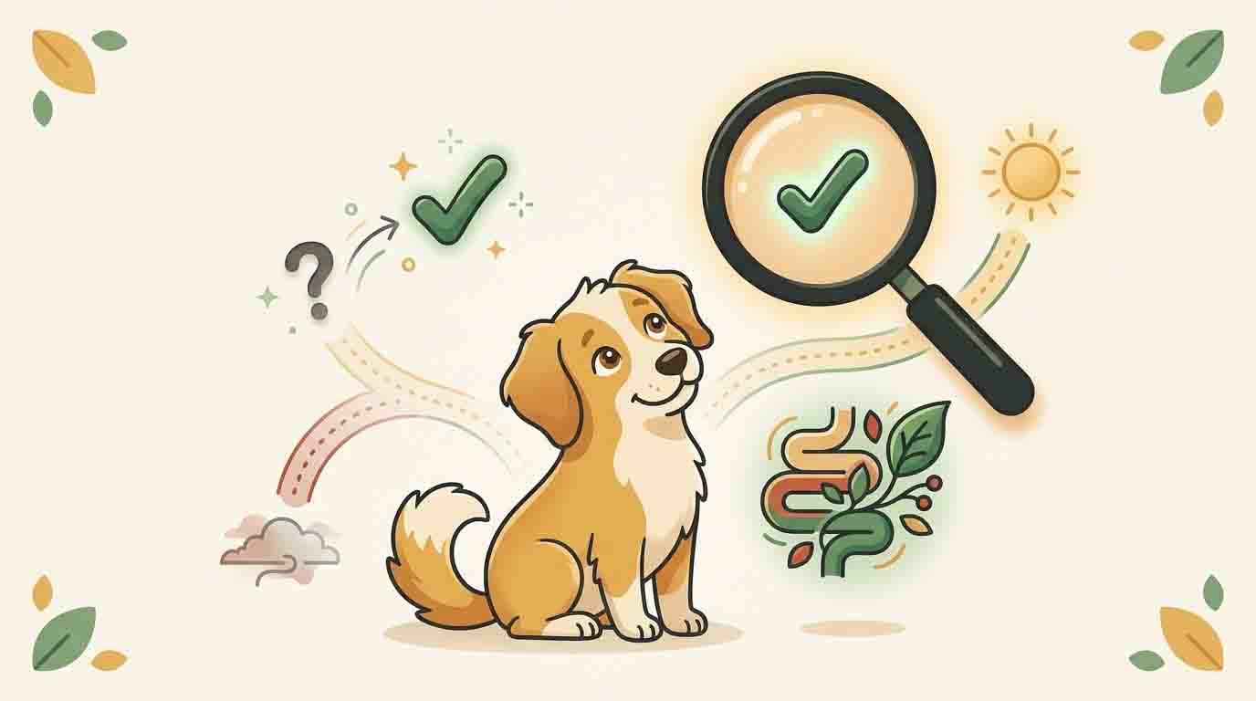 A curious dog discovering a better solution